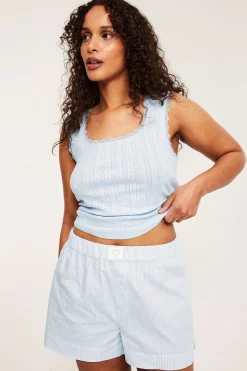 Pyjamaslinne i pointelle