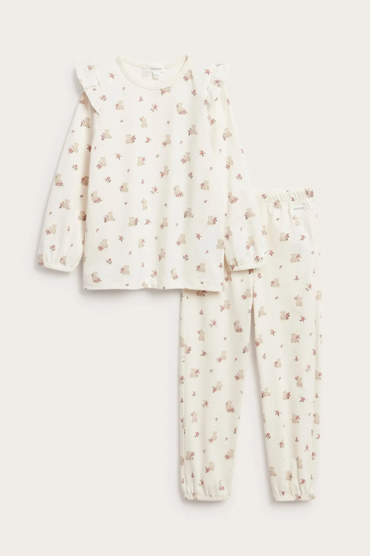 Pyjamas med bamser og roser