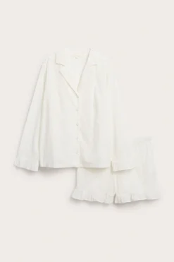 Pyjamas med broderi anglaise fra Newbie Woman