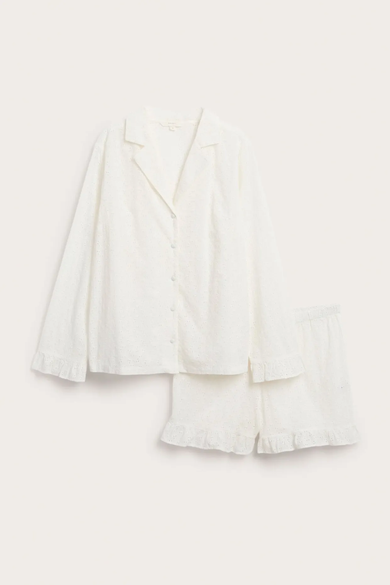 Pyjamas med broderi anglaise fra Newbie Woman