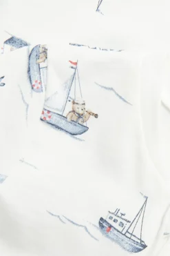 Pyjamas med seilbåter