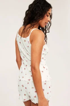 Pyjamassett med pointelle-mønster