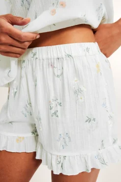Pyjamassett med volangdetaljer