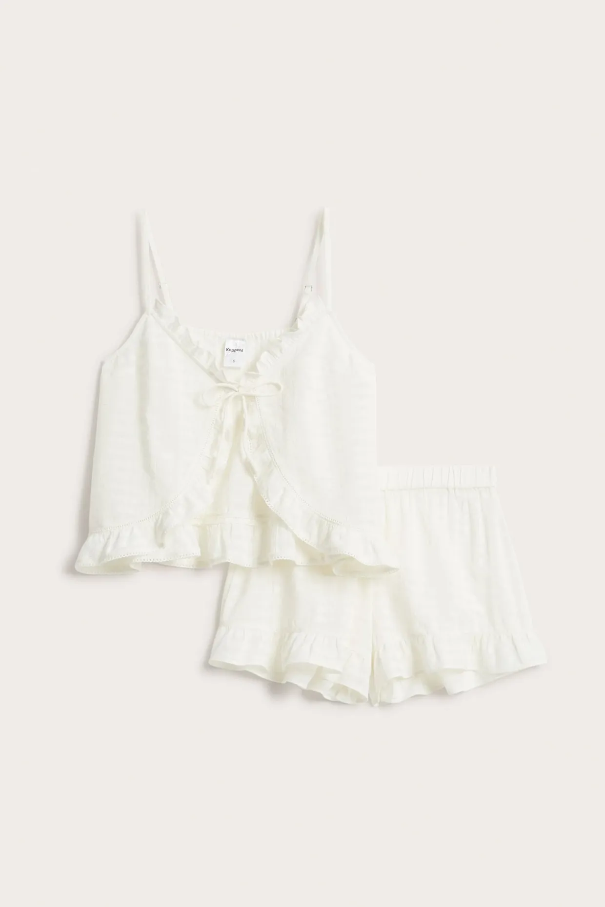 Pyjamassett med volangdetaljer