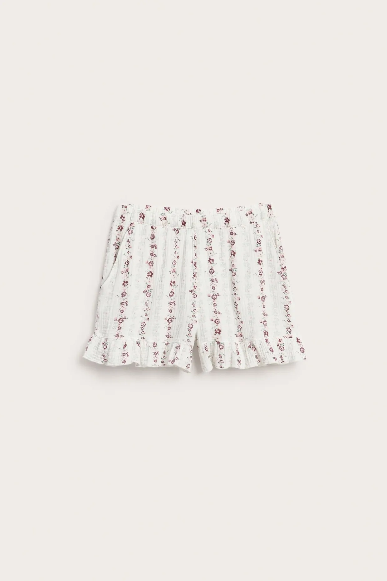 Pyjamasshorts i musselin