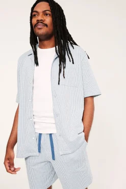 Pyjamasshorts i seersucker