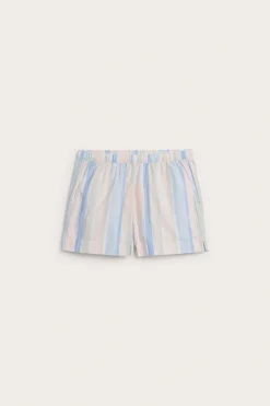 Pyjamasshorts i vevd bomull