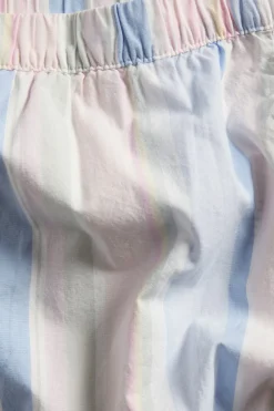 Pyjamasshorts i vevd bomull