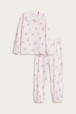 Pyjamasskjorte i bomull