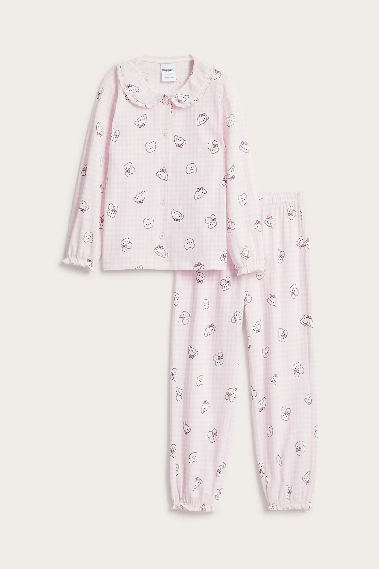 Pyjamasskjorte i bomull