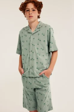 Pyjamasskjorte i bomull