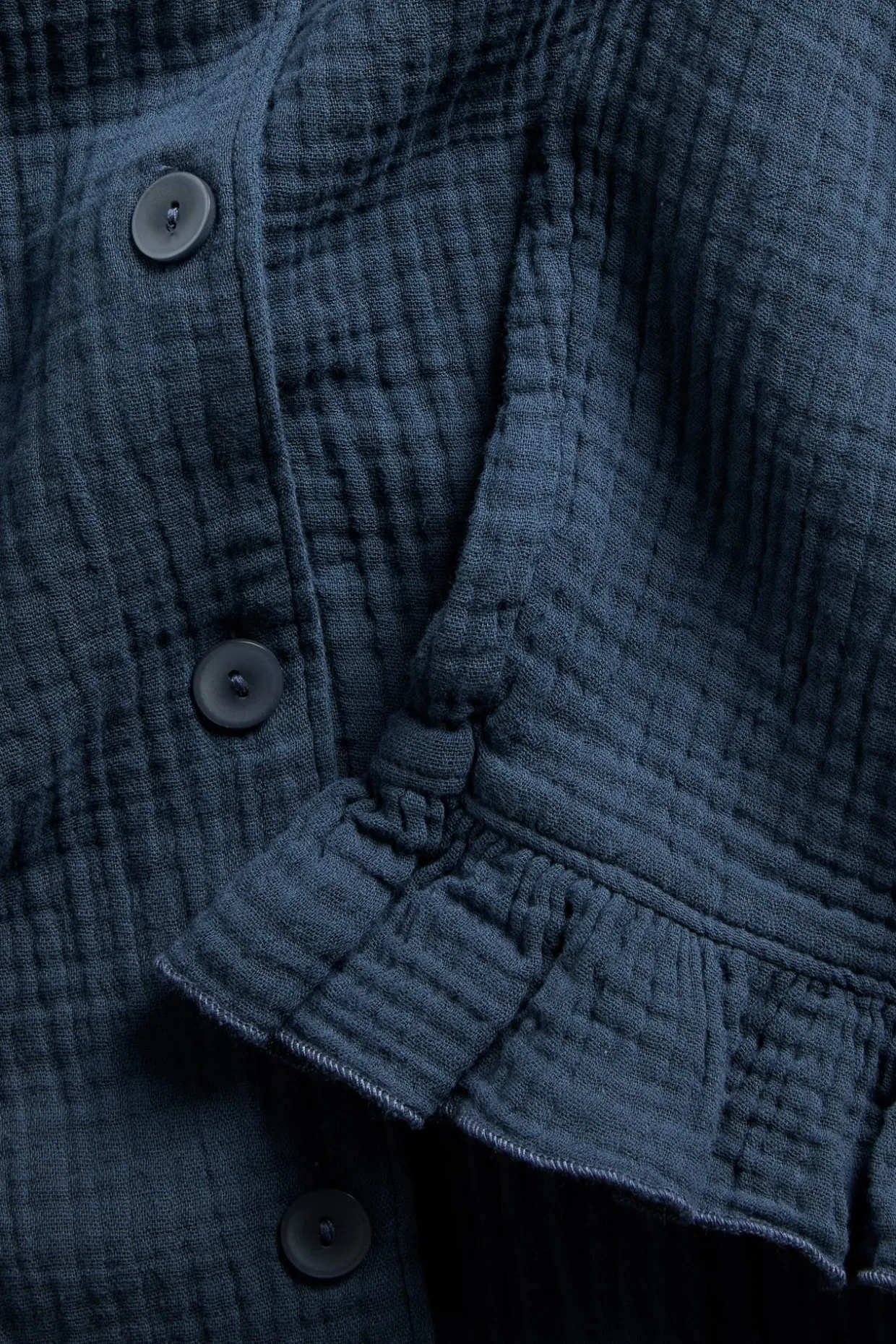 Pyjamasskjorte i musselin
