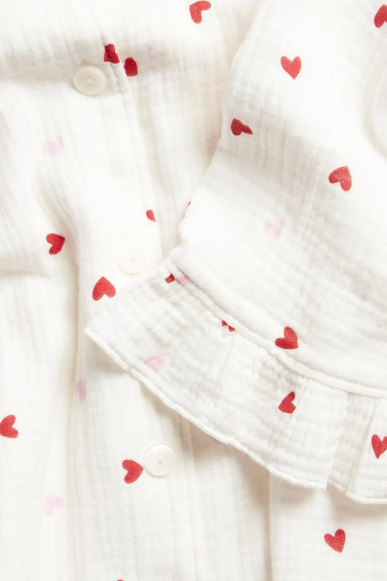 Pyjamasskjorte i musselin