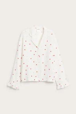 Pyjamasskjorte i musselin