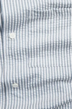 Pyjamas skjorte i seersucker