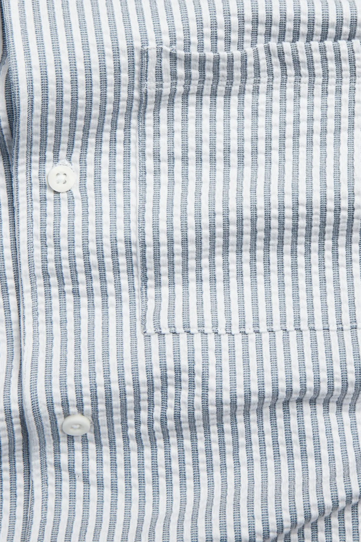 Pyjamas skjorte i seersucker