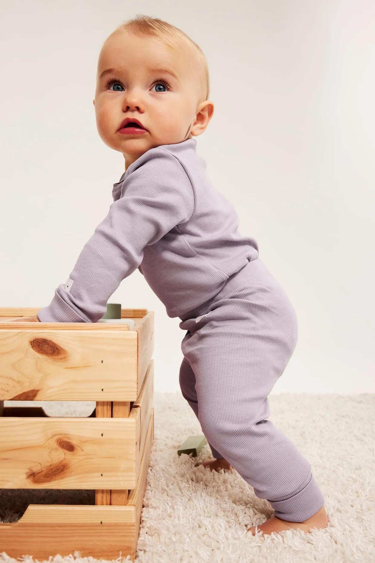 Ribbede leggings
