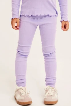 Ribbede leggings