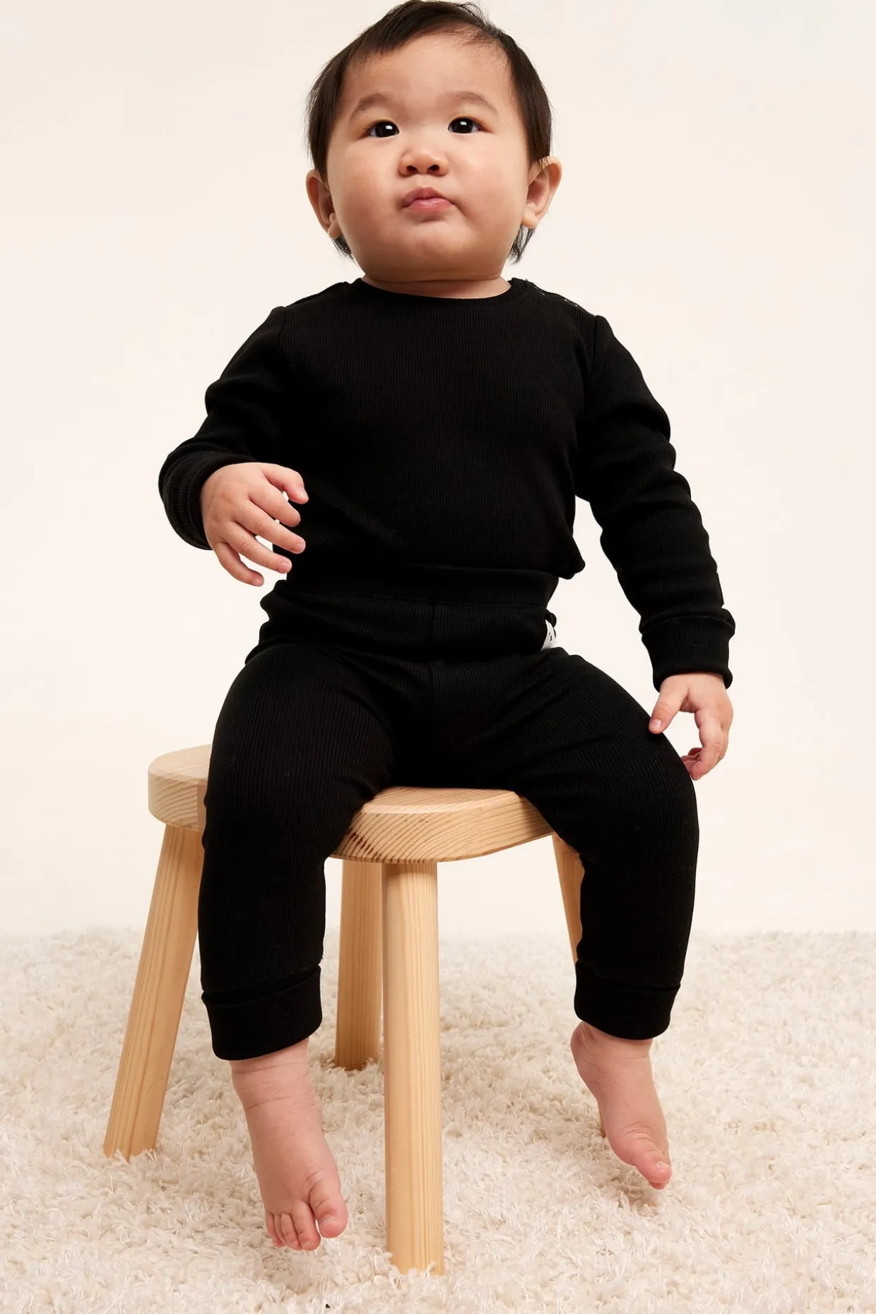 Ribbede leggings