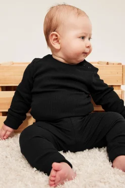 Ribbede leggings