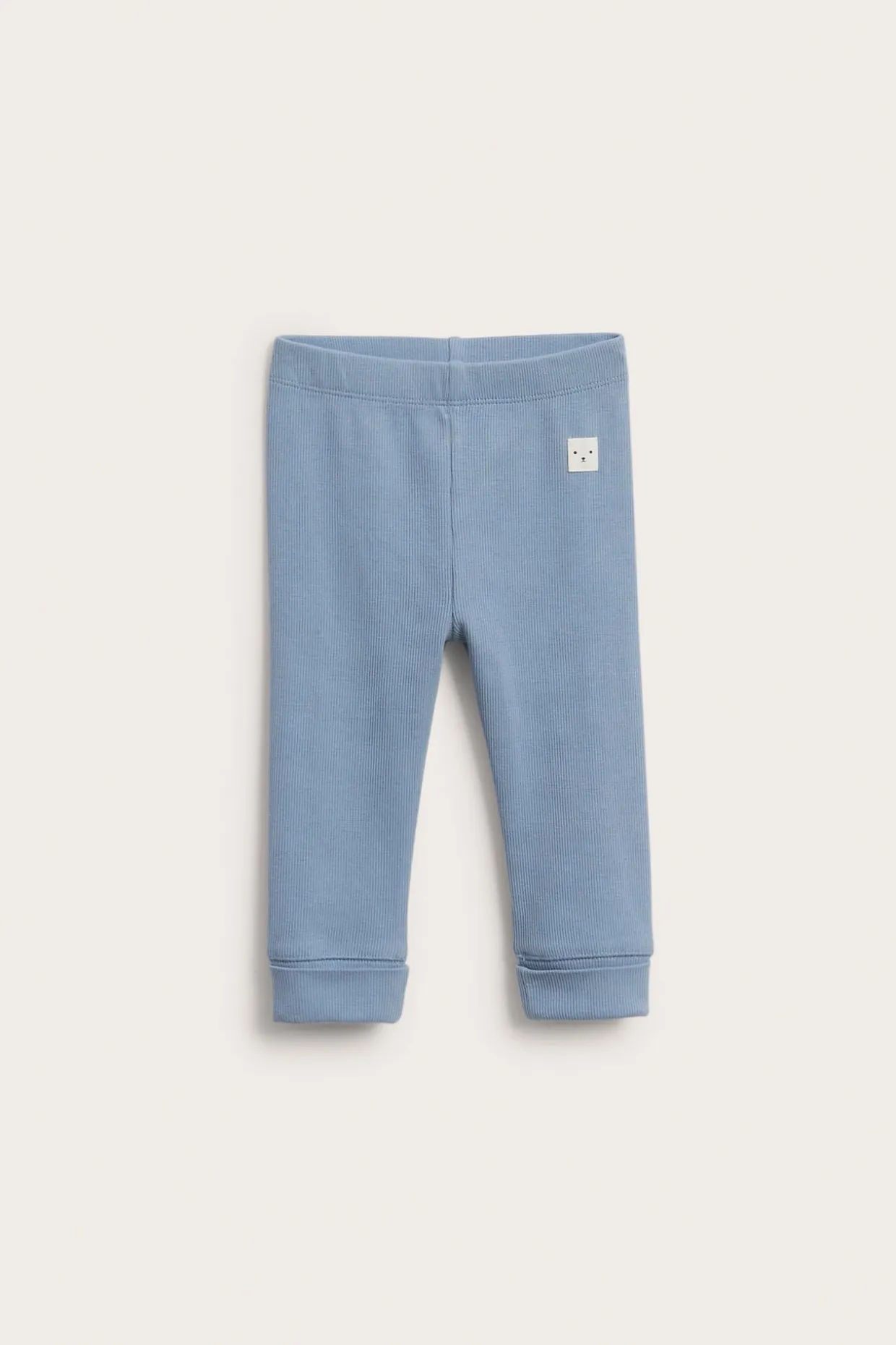Ribbede leggings med justerbar lengde