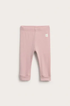 Ribbede leggings med justerbar lengde