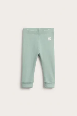 Ribbede leggings med justerbar lengde