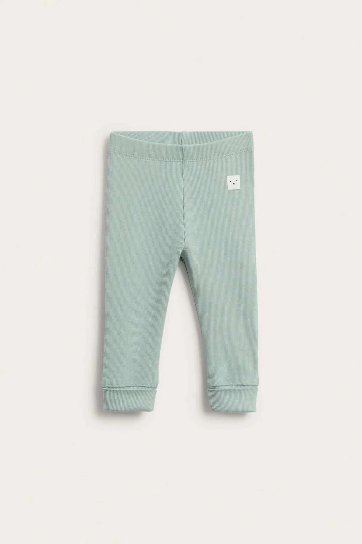 Ribbede leggings med justerbar lengde