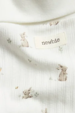 Ribbede leggings med kaniner