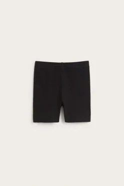 Ribbestrikkede sykkelshorts