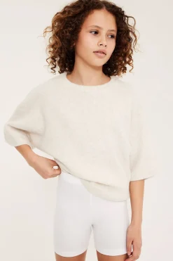 Ribbestrikkede sykkelshorts