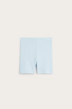 Ribbestrikkede sykkelshorts