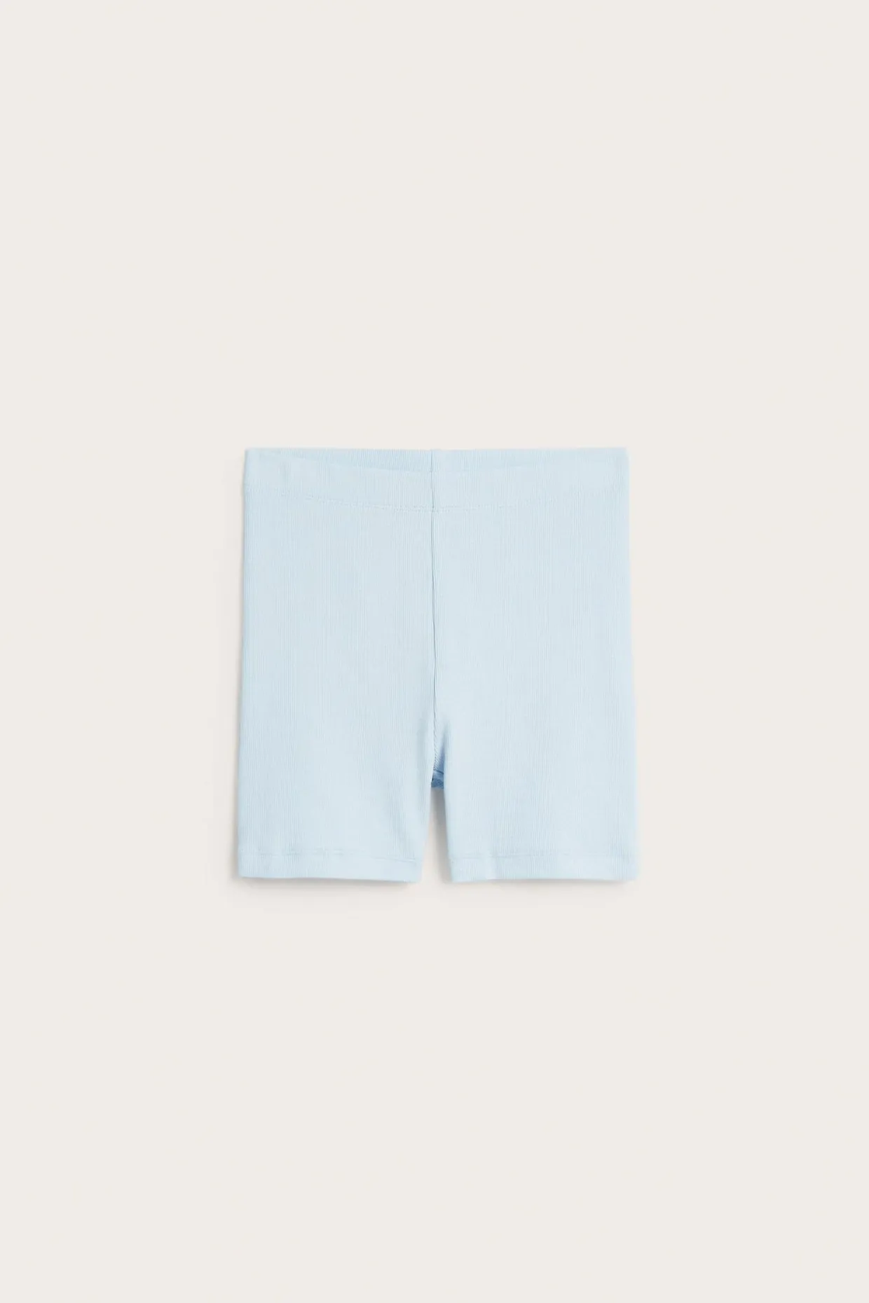 Ribbestrikkede sykkelshorts