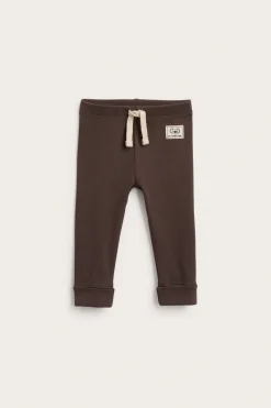 Ribbestrikket babyleggings