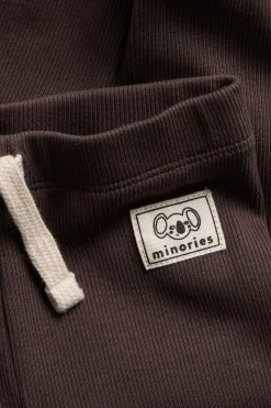 Ribbestrikket babyleggings