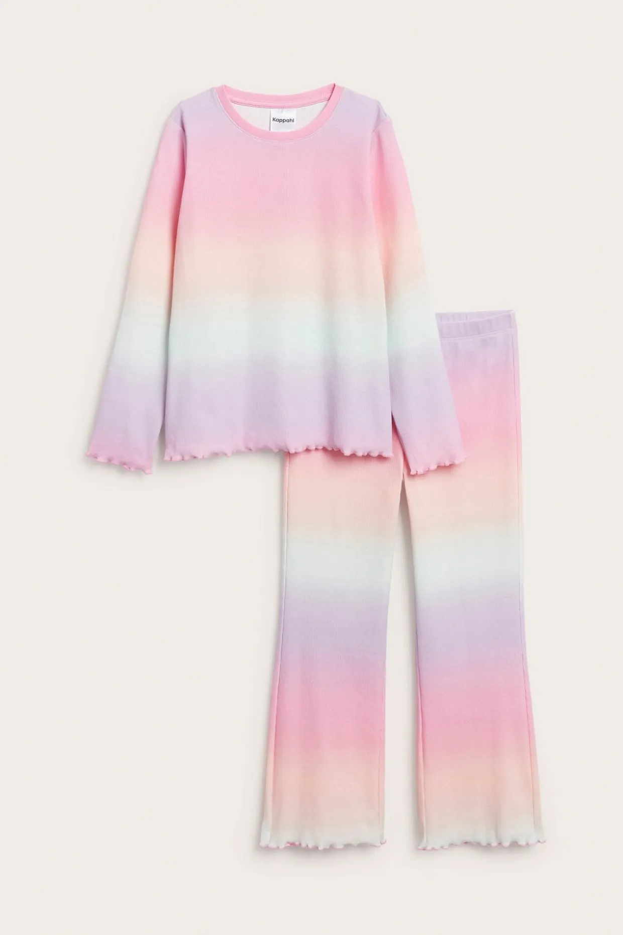 Ribbestrikket pyjamas