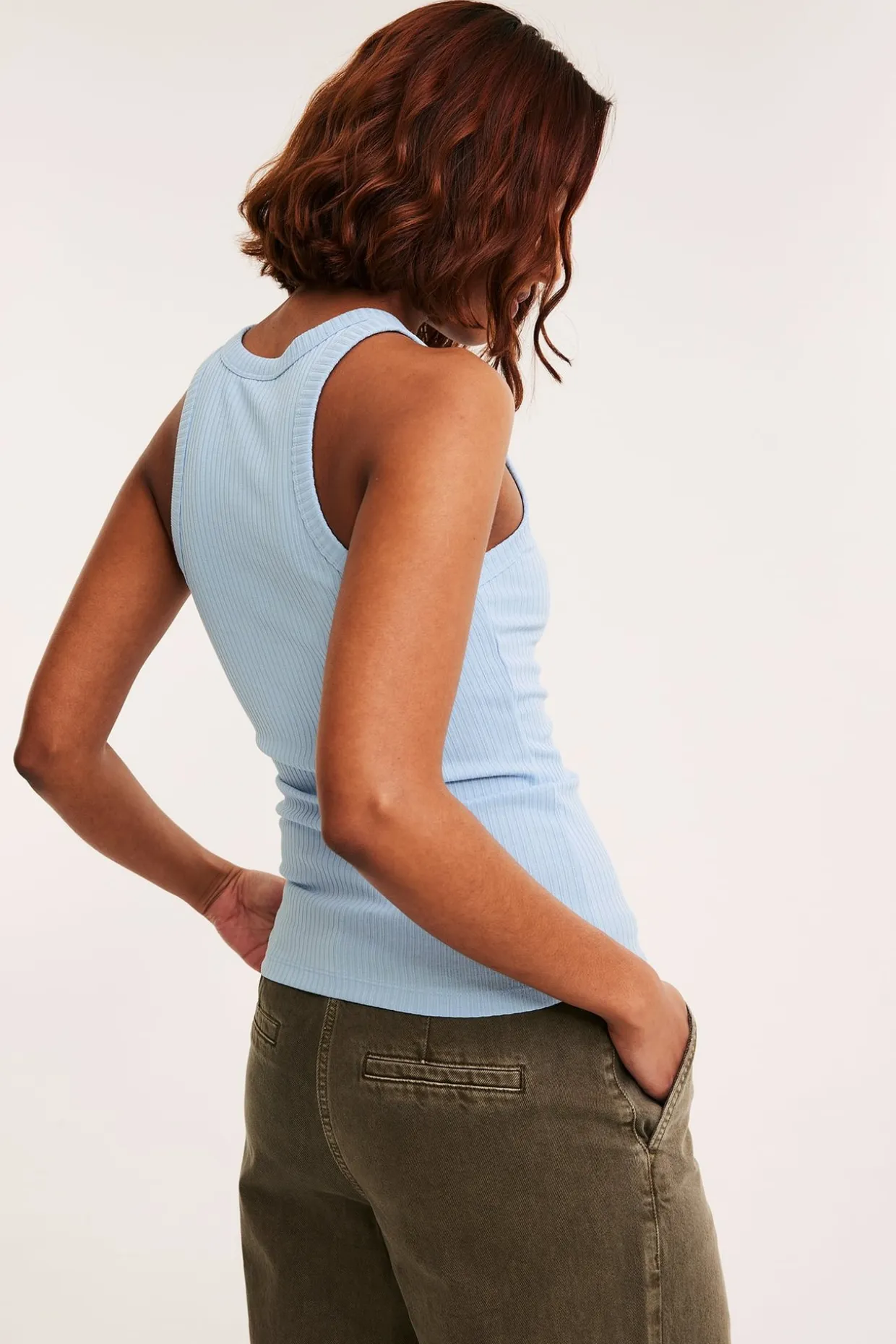 Ribbestrikket singlet