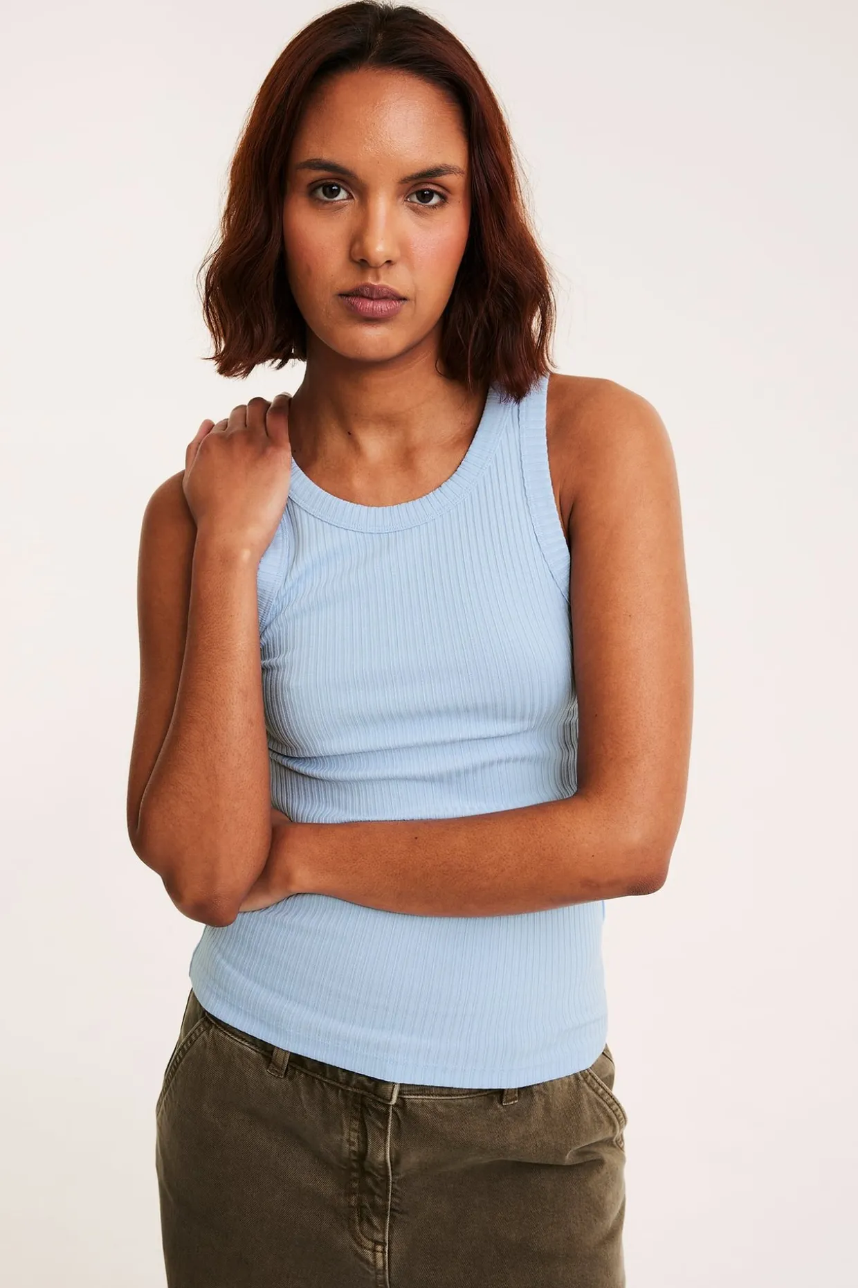 Ribbestrikket singlet