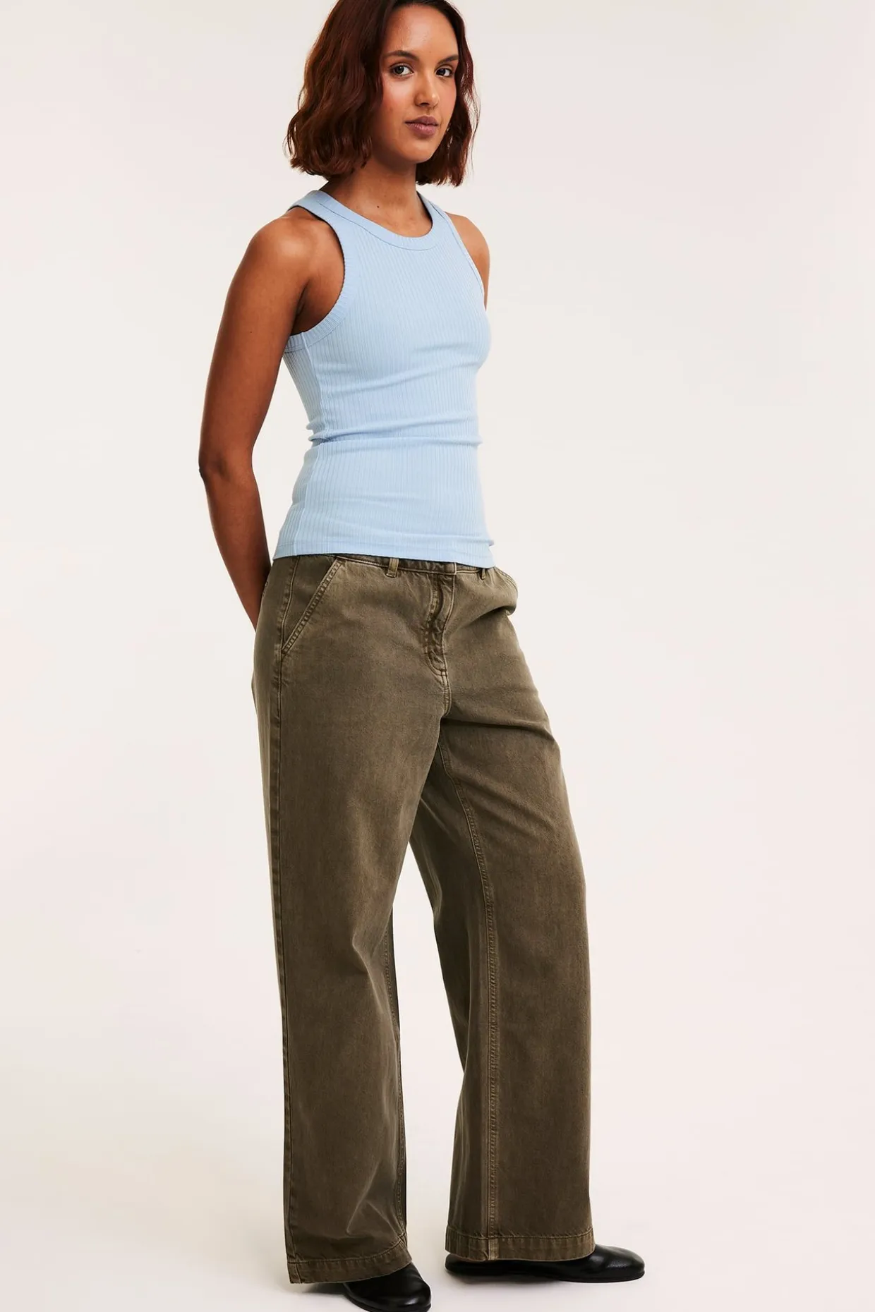Ribbestrikket singlet