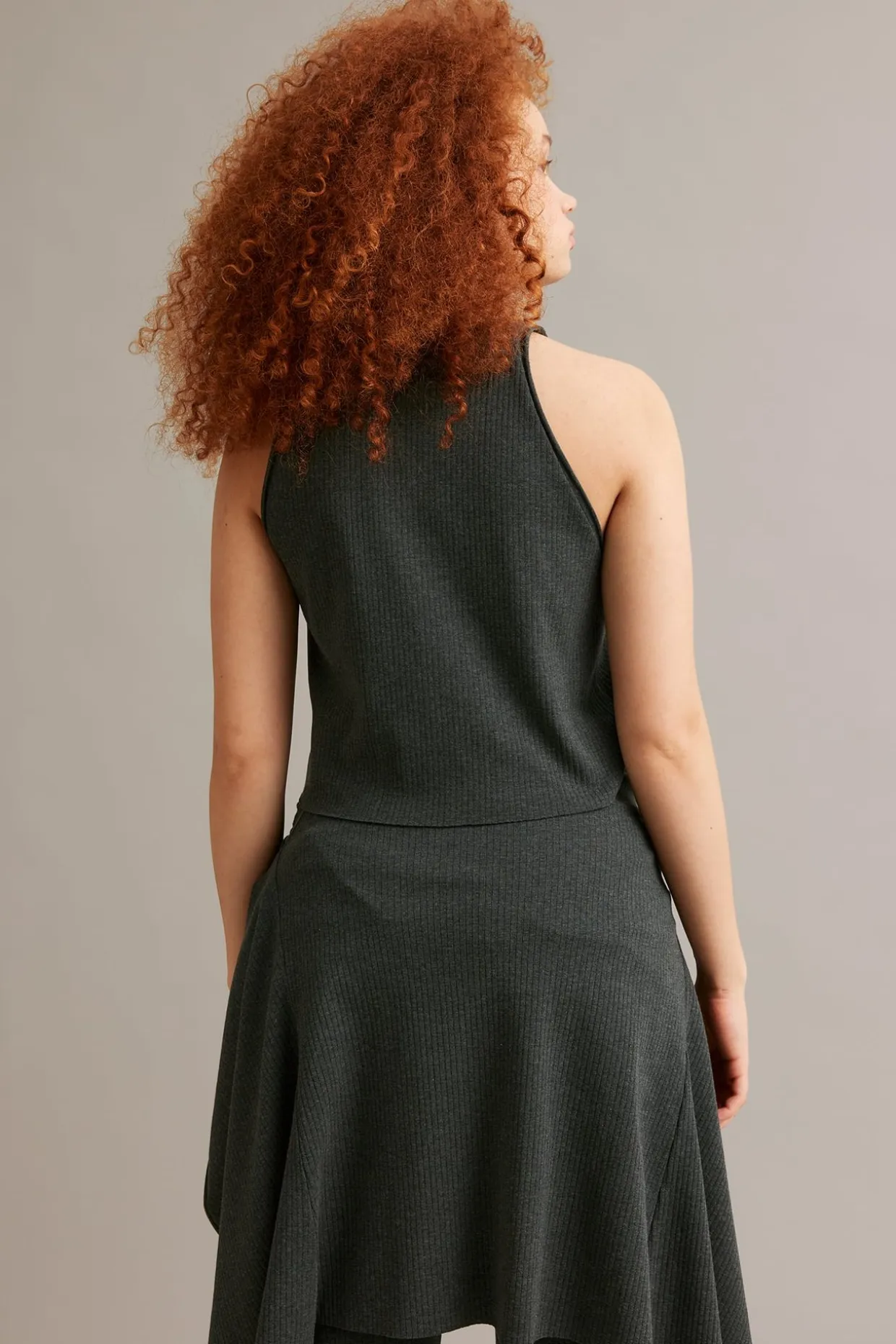 Ribbestrikket singlet