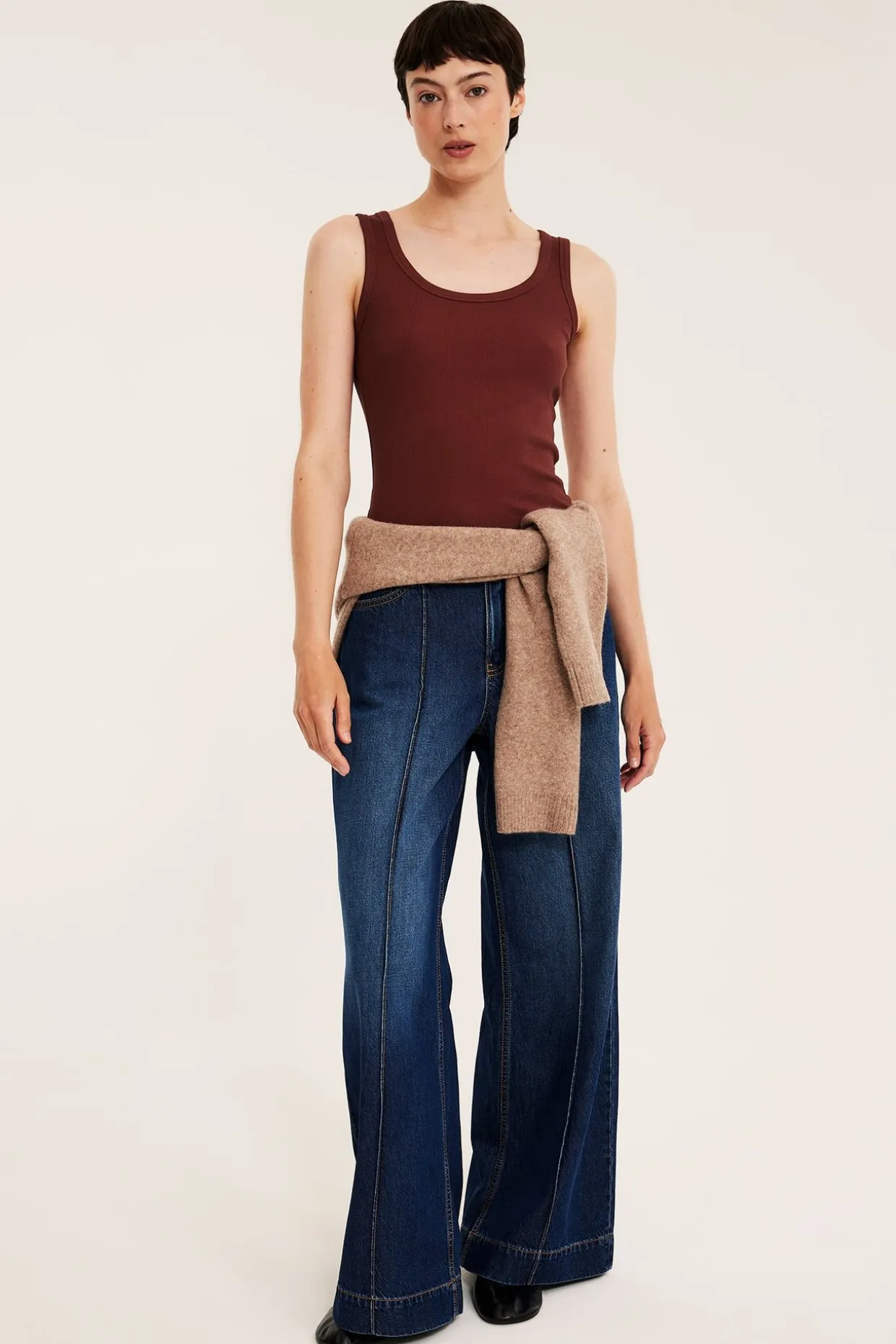 Ribbestrikket singlet