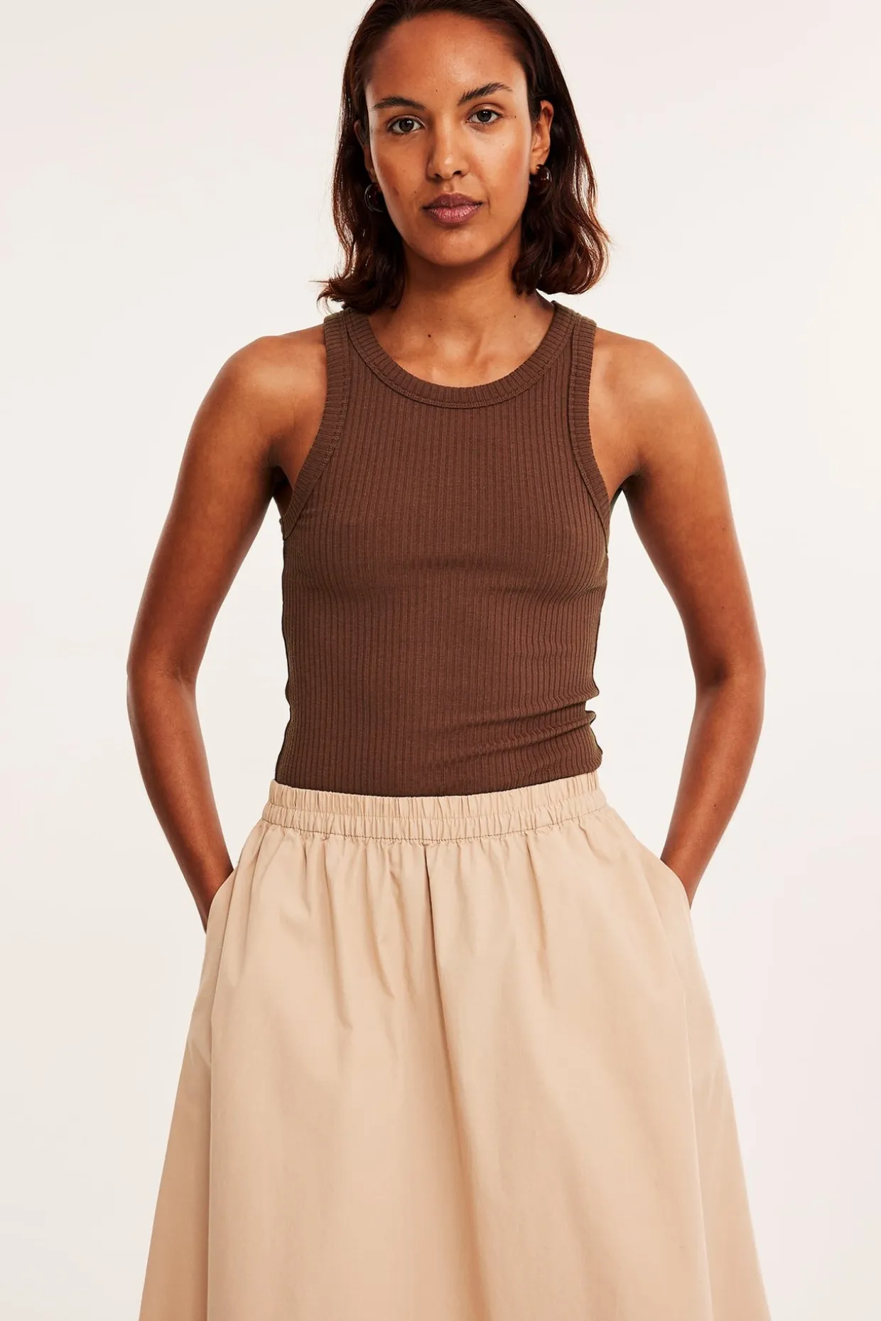 Ribbestrikket singlet