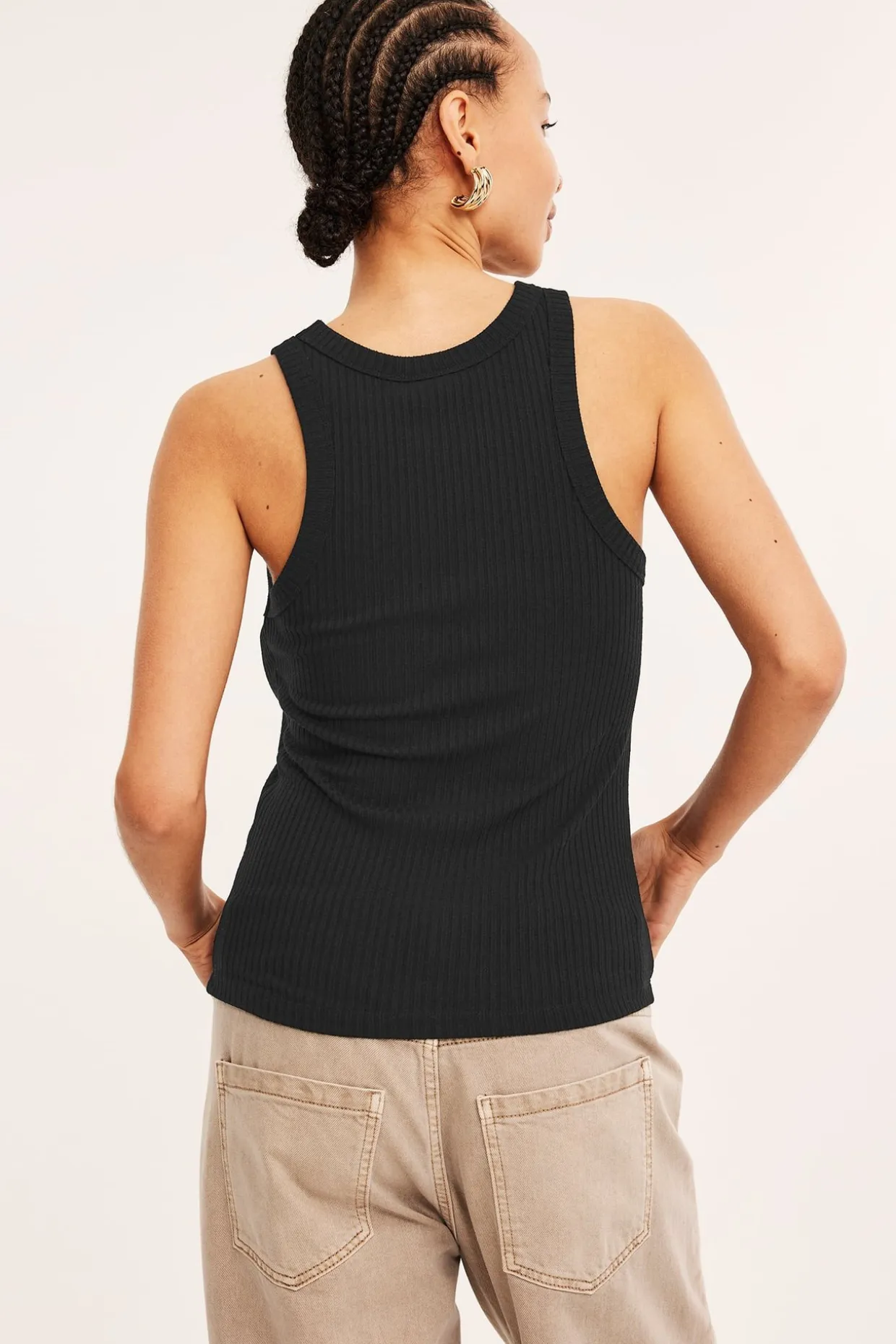 Ribbet topp