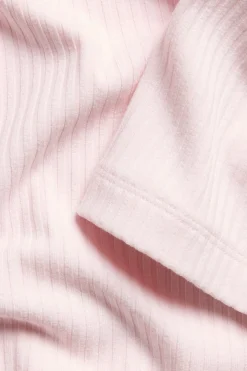 Ribbet topp med polokrage