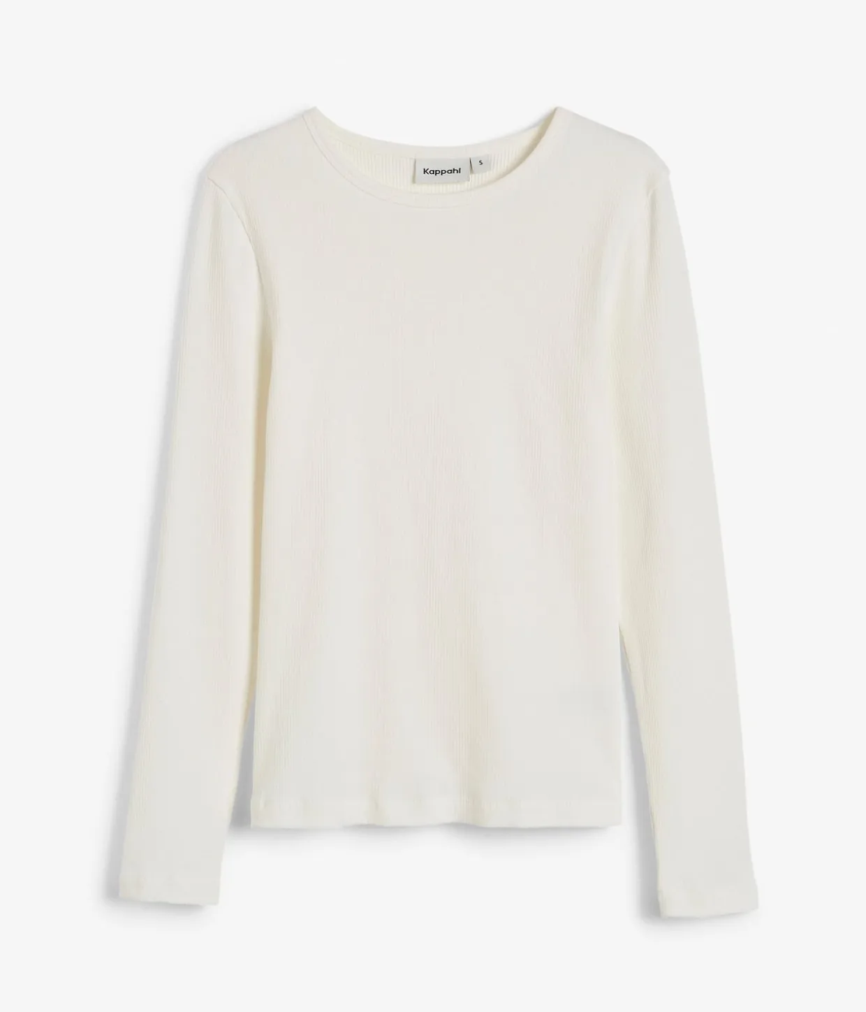 Ribbet topp | Offwhite | Dame | Kappahl