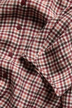 Rutete bluse i viskoseblanding