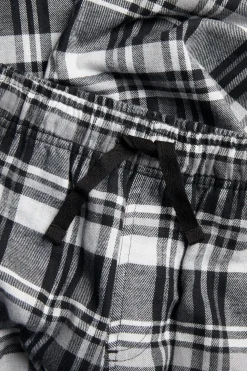 Rutete flanellbukse
