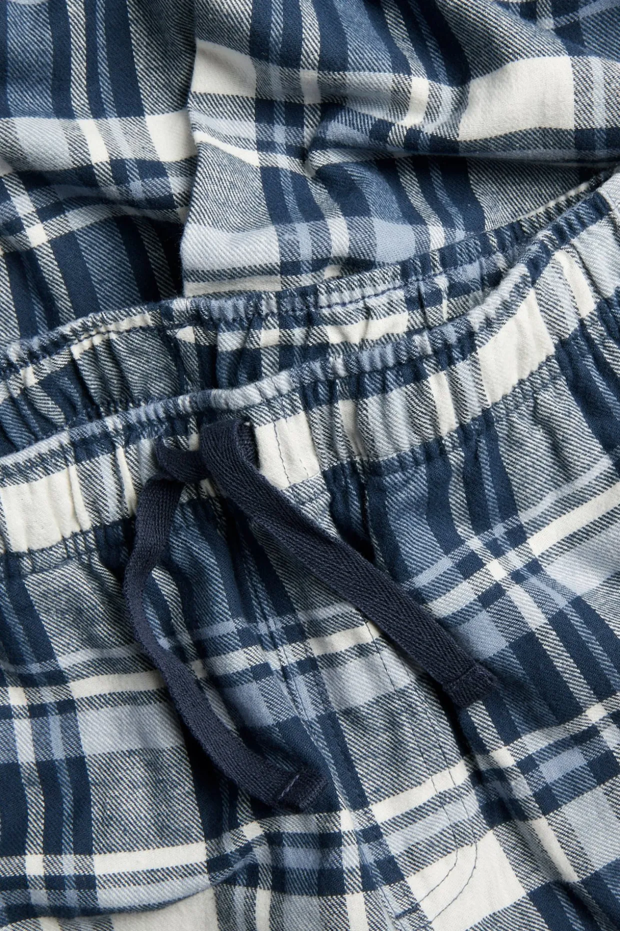 Rutete flanellbukse