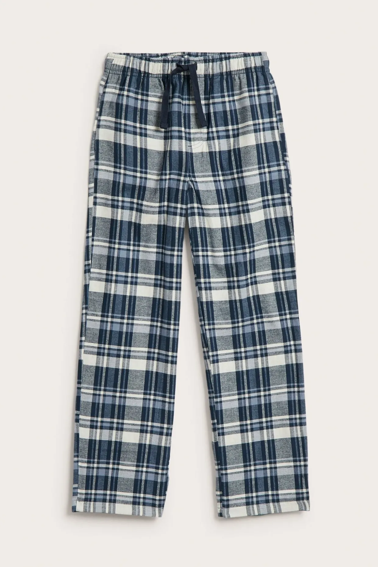 Rutete flanellbukse