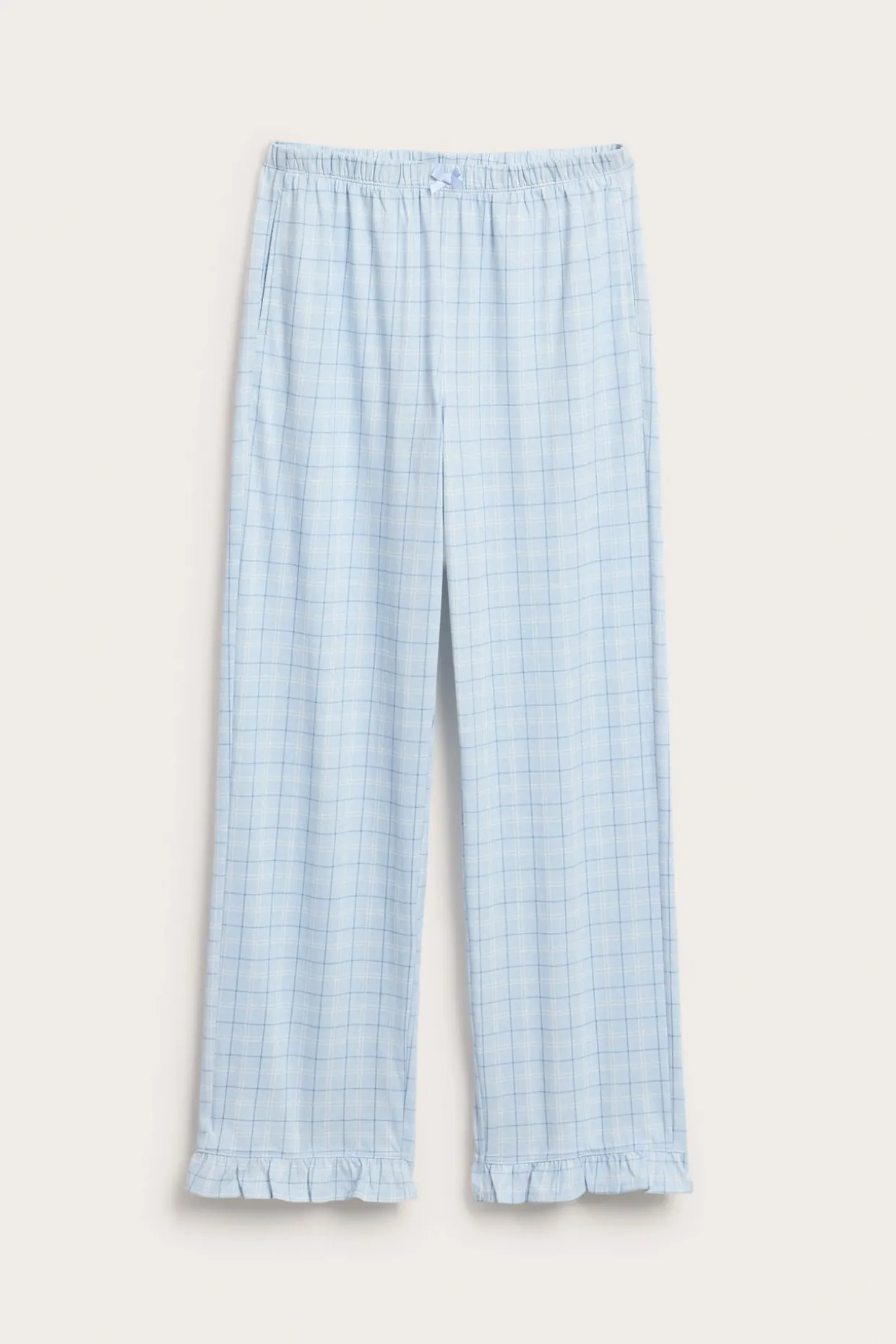 Rutete pyjamasbukse